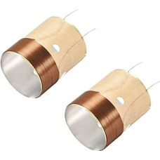 uxcell 2 pieces 25.5 mm 2.5 cm deep voice coil dual layer round copper wire bass speaker audio parts