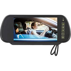 7 Inch Car Rear View Mirror Display, 800 x 480 HD LED Parking Aid Screen Monitor for VCD/DVD/GPS/Car Reversing Camera, Front Camera