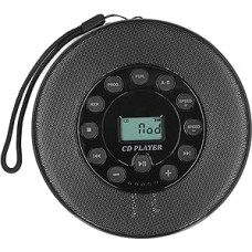 Portable CD Player with Speakers, Personal CD Player with Built-in Speaker, Anti-Skip, Memory Play, AUX 3.5 mm Input, Rechargeable CD Player for