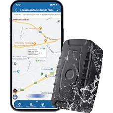 GPS seklys Nr. ABO 5 m tikslumo GPS seklys transporto priemonėms, sunkvežimiams, 20000 mAh automobilio sekimo įrenginys su stipriais įmontuotais magnetais, tvirtas realaus laiko automobilio sekimo įrenginys