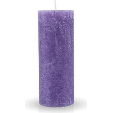 Rustic Pillar Candle Purple Diameter 7 cm x 18 cm - Various Colours / Sizes - Long Burning Time Antique Candle, Fragrance-Free Altar Candle - Decorative Candle