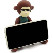 Soyizom Funny Animal Monkey Phone Holder Stand Phone Supporter for All Phone Mini iPad, Angle Adjustable Cartoon Mobile Phone for Smartphones Desk Tablets Phone Holder, Green