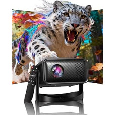 Išmanusis projektorius 4K namų kinui 1080P FHD, UCOCARE nešiojamasis mini projektorius 2,4G/5GHz 