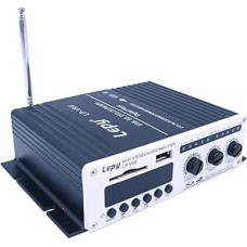 DollaTek LP-V9S 2 x 20W 2CH Hi-Fi Stereo Digital Amplifier with 3A Power Supply for DVD CD FM MP3 - Black