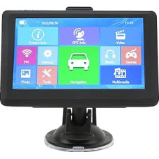 Automobilinis GPS navigatorius, 5 colių jutiklinis ekranas, sunkvežimių GPS navigacijos sistema 8GB 256M su balso gidu, įspėjančiu apie greičio kameras, 