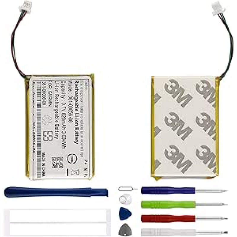 Duotipa 820 mAh pakaitinė baterija 361-00056-08 Suderinama su 