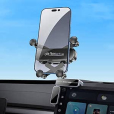 Tesla Handyhalterung Schwerkraftsensor blockiert Nicht die Lüftungsschlitze 360°-Drehung Legierungsständer Silikon-Displayschutzfolie geeignet für Tesla Model 3/Y/S/X/Cybertruck