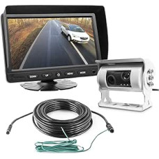 cm-DKRFS3 Twin Reversing System 12V 24V Dual Rear View Camera System Digital Rear View Mirror Caravan Van Truck Double Rear View Camera