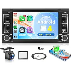 4G + 64G Wireless Carplay Android Car Radio for VW Touareg 2004-2011 VW Transporter T5 Multivan 2004-2009