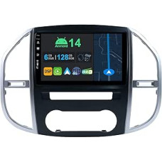 10.1 Inch Android 14 Car Radio with Sat Nav for Mercedes Benz Vito 3 W447 | Octa Core | 6GB 128GB | Built-in 4G LTE | CarPlay & Android Car | DSP | DAB | HDMI | Dual Band WiFi | Bluetooth
