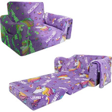 Vaikiška sulankstoma sofa su antklode, 