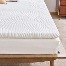 Sweetnight Gel-Foam Topper for Box Spring Bed & Mattress Protector, Mattress Topper, Core Height 5 cm, 3 cm Gel-Memory Foam, 2 cm High-Volume Foam, Washable Cover at up to 60 °C