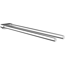 EMCO Flow Double Arm Wall Mounted Towel Rail Tvirtas metalinis vonios rankšluosčių laikiklis Aukštos kokybės dvigubas rankšluosčių laikiklis Chrome