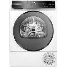 Bosch WQB246D41 Series 8, Heat Pump Dryer 9 kg, Silent Dry - Extremely Quiet, Quick Dry Wash, Auto Dry, Self-Cleaning Condenser, Drum Interior Lighting, Home Connect, White