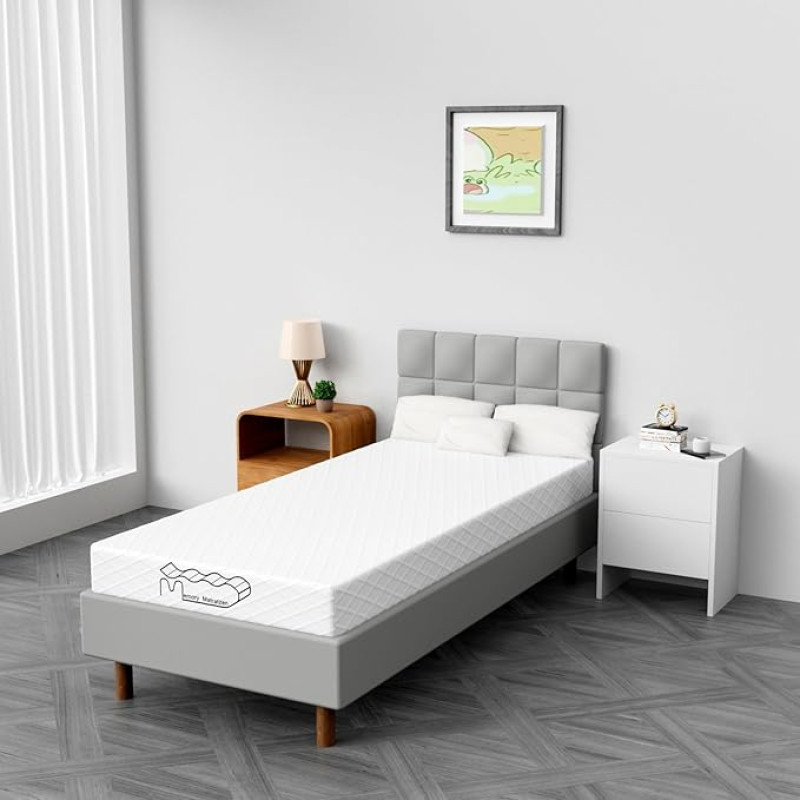 Čiužinys 90 x 200, 7 zonų atminties putų čiužinys, 16 cm aukščio, 