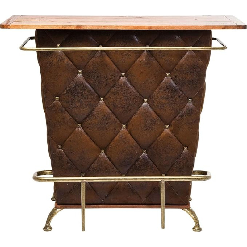 KARE Baras Lady Rock Black 75900, rudos spalvos, 104x120x48 cm