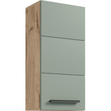 VISTA 71-565-EY Wall-Mounted Bathroom Cabinet in Viking Oak / Reed Green Approx. 34 x 70 x 23 cm