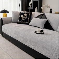 MYSKY HOME L formos sofos užvalkalas - sofos užvalkalas 3-vietės kampinės sofos apsaugai Neslystantys sofos užvalkalai sėdynėms Sofos pagalvėlė vaikams Sofos užvalkalas nuo dėmių 90 x 180 cm, šviesiai pilka 1 vnt.