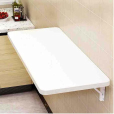 An der Wand montierter Klapptisch mit Klappblatt, robuste Halterung, Bank, Schreibtisch für Küche, Esszimmer, Büro/Waschküche