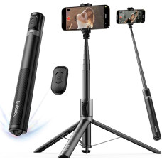 Automatisches Telefonstativ, 170 cm (67 Zoll), automatisches Öffnen, Selfie-Stick für iPhone mit Fernbedienung, um 360° drehbarer, ausziehbarer Telefonständer für Videoaufnahmen, Vlog