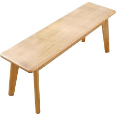 Įėjimo suolas, valgomojo suolas iš medžio masyvo, suapvalinto kampo kojūgalis, medinis suolas vidaus patalpoms, skirtas įėjimo zonai, svetainei (natūralus, 120 cm, 47,2 colio)