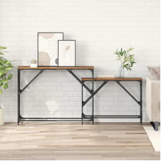 Modelis 882886 Konsolinis stalas 100 x 28 x 75 cm Medžio kompozito konsolinis stalas 2 vnt.