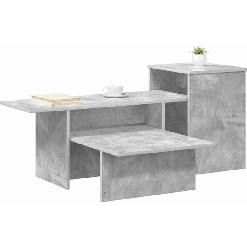 Konsolentisch Beistelltisch 91,5 x 35 x 38,5 cm, Schmaler Sofatisch aus Holzwerkstoff, Flurtisch mit Stauraum für Wohnzimmer, Eingangsbereich