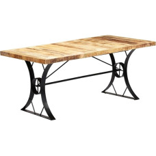 vidaXL Mango medžio masyvo valgomojo stalas Virtuvės stalas Medinis stalas Medžio masyvo stalas Valgomasis stalas Virtuvė 180 x 90 x 76 cm
