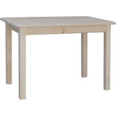 koma Valgomasis stalas Virtuvės stalas Pušies masyvo restoranas 60 x 90 cm Neapdorotas