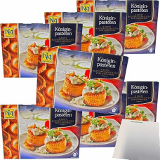 usy Bundle for Hig Hagemann Queen Pies 42 Bouchees Pack of 7 (7 x 150 g Pack) + usy Block