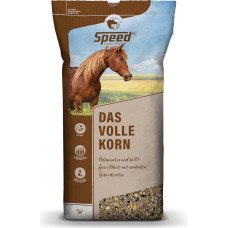 Speed Das Vollkorn, 1 x 20 kg, natūralios formulės žirgų ėdalas, pagamintas iš geriausių pilno grūdo grūdų, be granulių ir avižų, natūralios formulės