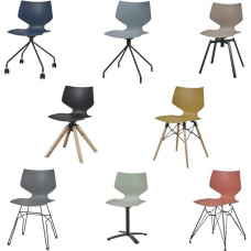 Scandinavian Dining Chair Office Chair Various Legs + Colours Julien Colour Brown Size 5 Wood