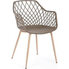 KONTE.DESIGN Optik Chair Set, Taupe, Large