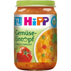 HiPP Vegetable Stew (6 x 250g), Menu from 12th Months, Gluten-Free, with Omega-3, Best Organic Quality