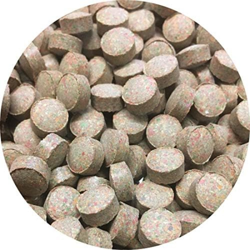 Pašarinės tabletės Lęšių tabletės 8 mm rudos spalvos Dekoratyvinių žuvų maistas Žuvų maistas Šamų maistas (500 ml)