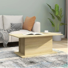 102 x 55,5 x 40 cm Kavos staliukas Biuro stalas Svetainės stalas Modernus stilingas dizainas Šoninis staliukas Medinis mažas staliukas Svetainės kavos staliukas Arbatos staliukas Tvirtas rudas