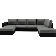 Mirjan24 Ecksofa Wilma Premium, 2 Bettkasten und Schlaffunktion, Eckcouch Polsterecke Sofa Couch Couch Couchgarnitur Schlafsofa Bettsofa (Piano 17 + Piano 14, Seite: Rechts)