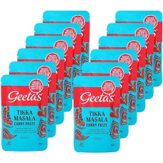 Geeta's 12 x Curry Paste Tikka Medium | 12 x 80 g | for 2 People | Vegetarian | Vegan | Gluten Free