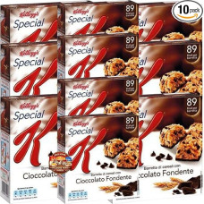 PUFAI Bundle - Cerealienriegel mit Zartbitterschokolade 129 g x 10 | Knusprige Getreideriegel mit dunkler Schokolade | Snackriegel im Vorratspack