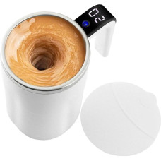 Kaffeebecher mit automatischem Rührwerk, wiederaufladbar, 8 x 8 x 13,8 cm, automatischer Kaffeemixer für Getränke, heiße Schokolade, Milch und