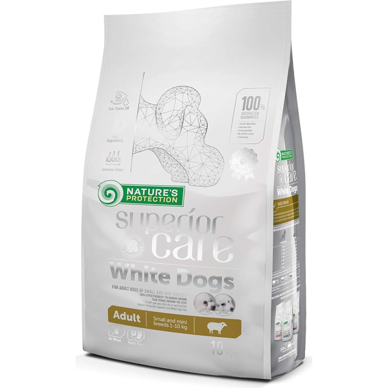 Nature's Protection Superior Care White Dog Small Breed Adult Feed Pakuotė 1 x 10 kg
