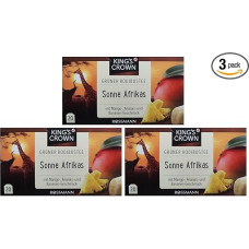 King's Crown Green Rooibos Tea with Mango, Pineapple and Banana Flavour (3 x 40 g)