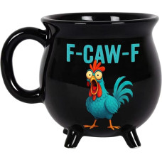 Halloween-Kesselbecher, 350 ml, lustige Tassen für Hühnerkaffee, Keramikbecher für heiße Schokolade, für Zuhause, Büro, Tee, heiße Schokolade, Familie, Scherzgeschenk, Halloween, Geburtstag, Na