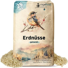 Vogelfood 25 kg žemės riešutų branduolių Balti smulkinti žemės riešutai Laukinių paukščių lesalas Žiemos lesalas Paukščių lesalas