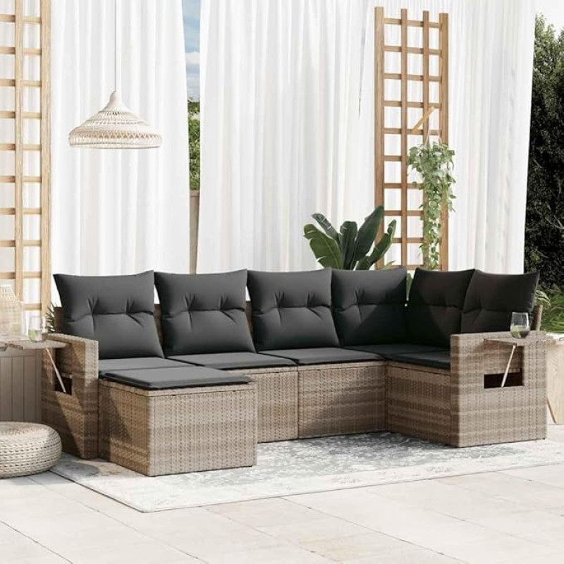 gartenlounge Lauko terassenmöbel außen gartenlounge Set Lounge möbel outdoorGartensofa mit Armlehne Kissen Kiefernholz ImprägniertGeeignet für Schlafzimmer