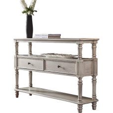 Eingangstisch, Moderner Sofa-Rücken-Eingangstisch mit platzsparendem Foyer-Organizer Konsolentisch(100cm)