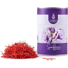 Šafranas (3 g) | SANICO Freeze Dried Premium šafrano gijos | Itin grynas, laboratorijoje išsaugotas aromatas ir spalva | 4 % šafrano | Aukštųjų technologijų džiovinimas užšaldant | 100 % natūralus, renkamas rankomis