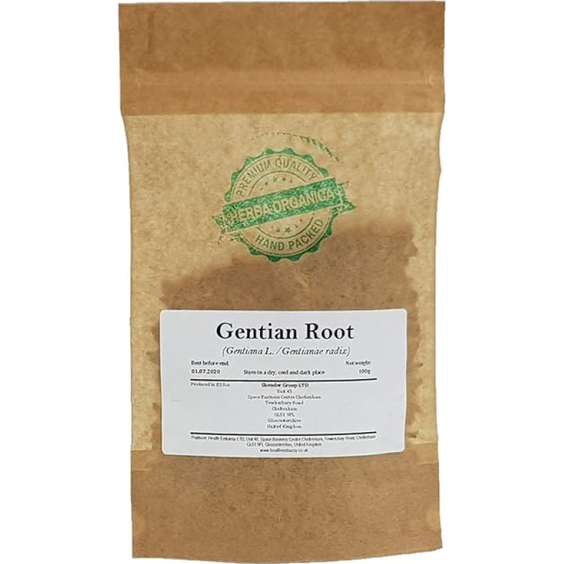 Gencijono šaknis/Gentiana L/Gentiana Root # Herba Organica # (100g)