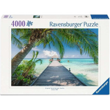 Ravensburger Puzzle 12001737 Dream Beach in the Maldives 4000 Pieces Photo Puzzle for Travelling Puzzle Fans from 14 Years