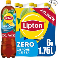 LIPTON ICE TEA Zero Lemon, Sugar-Free Iced Tea with Lemon Flavour, Disposable (6 x 1.75 L)